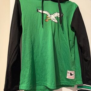 Mitchell & Ness Green and Black Kids Jersey with Eagle Design